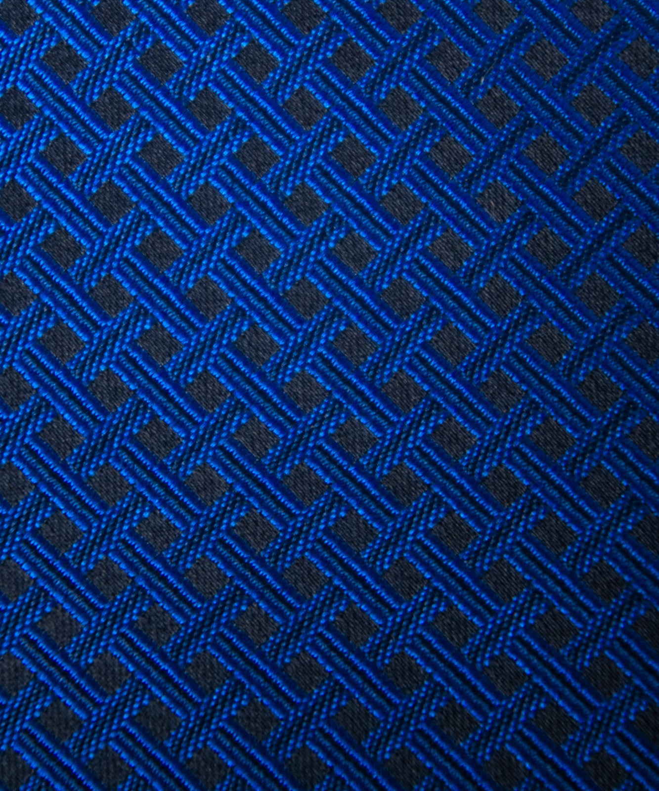 AZZURRO(アズーロ)NEW ロイヤルダークブルー格子柄ネクタイ