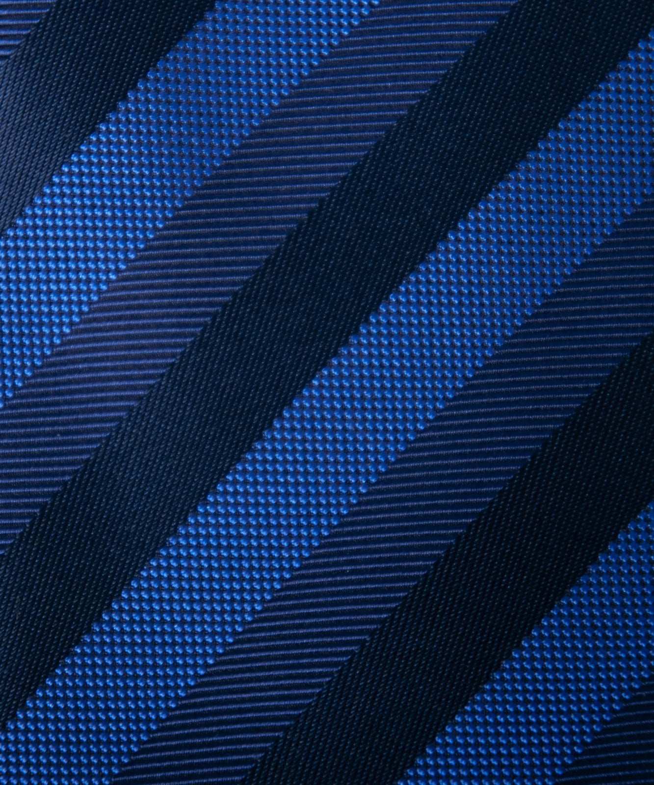 AZZURRO(アズーロ)NEW ロイヤルダークブルーボールドストライプネクタイ