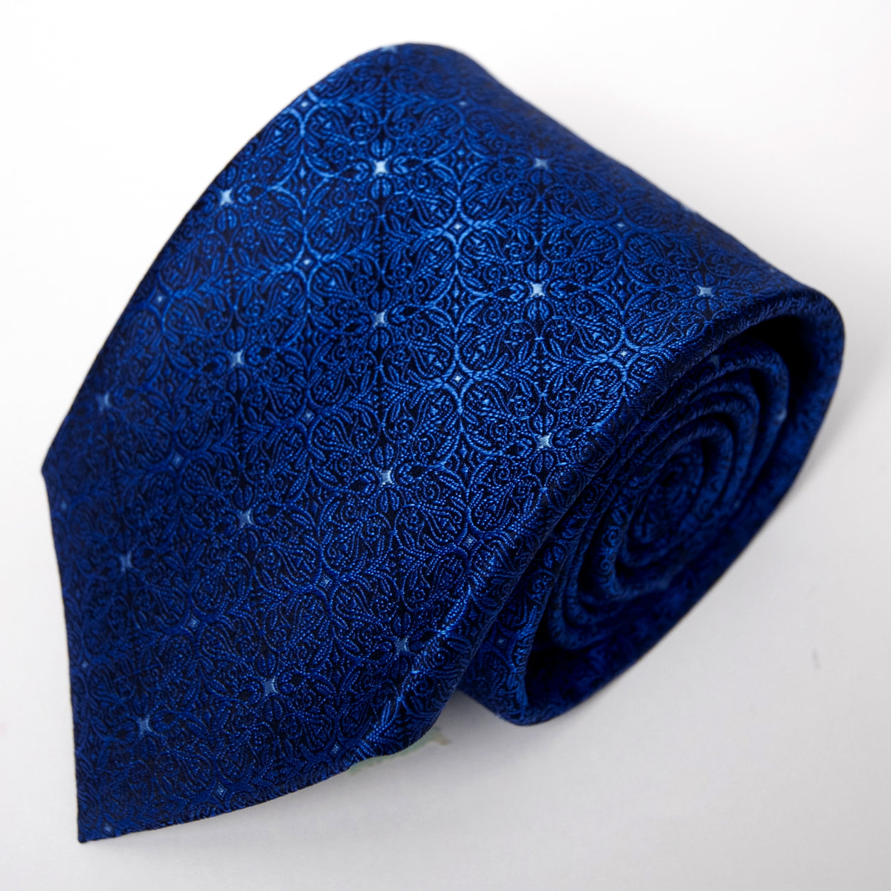 AZZURRO(アズーロ)NEW ロイヤルダークブルーメダリオンネクタイ