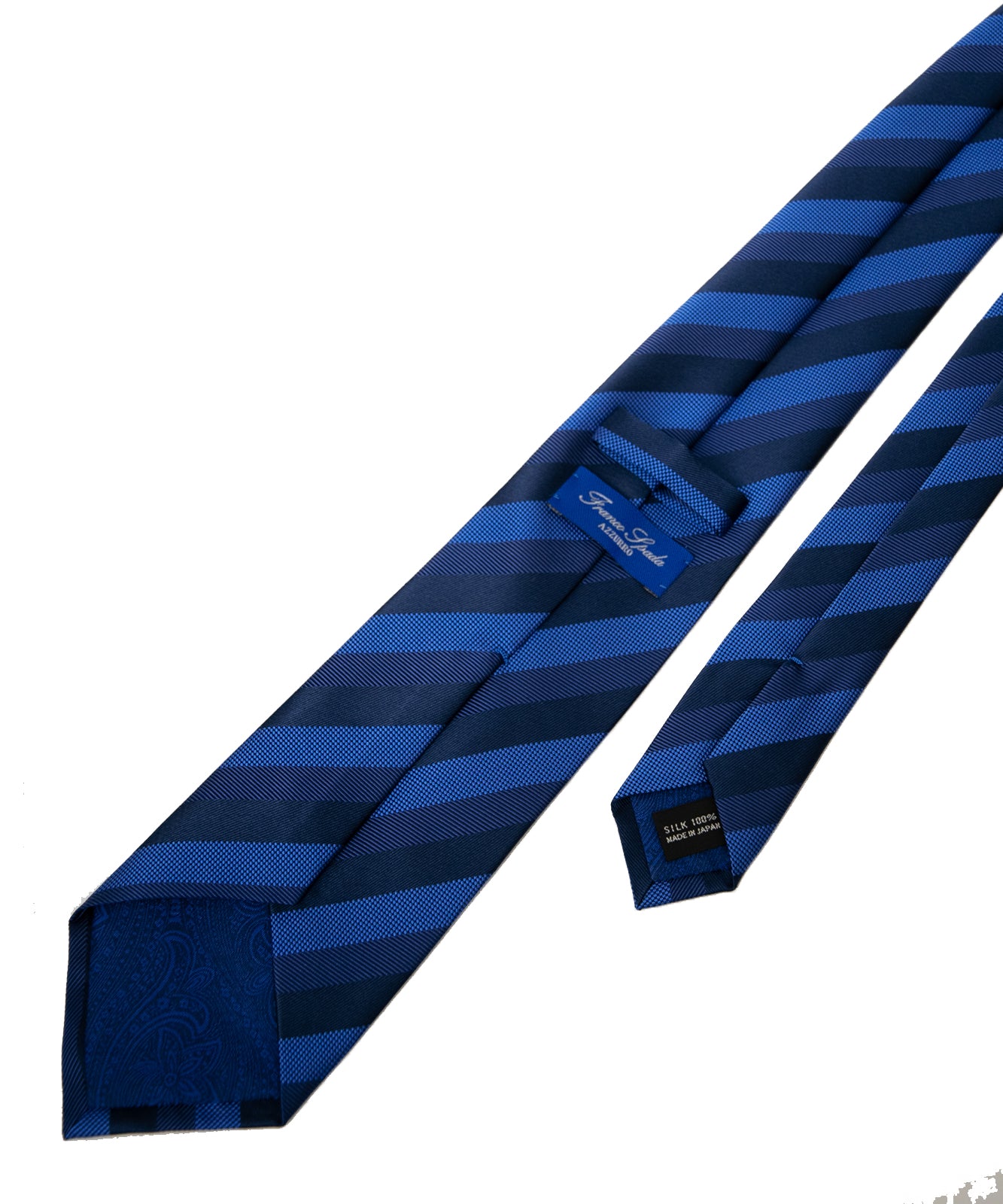 AZZURRO（アズーロ）NEW ロイヤルダークブルーボールドストライプネクタイ