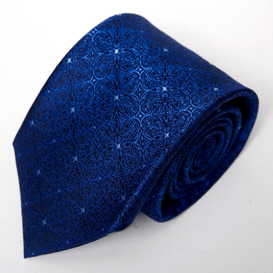 AZZURRO（アズーロ）NEW ロイヤルダークブルーメダリオンネクタイ