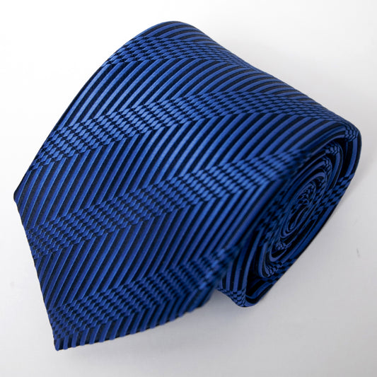 AZZURRO（アズーロ）NEW ロイヤルダークブルーバーチカルストライプネクタイ