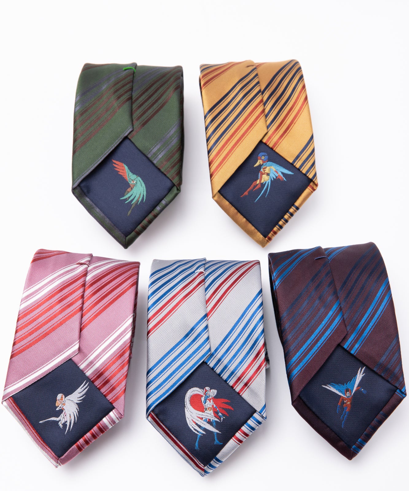 科学忍者隊ガッチャマン　ナローラインストライプネクタイ